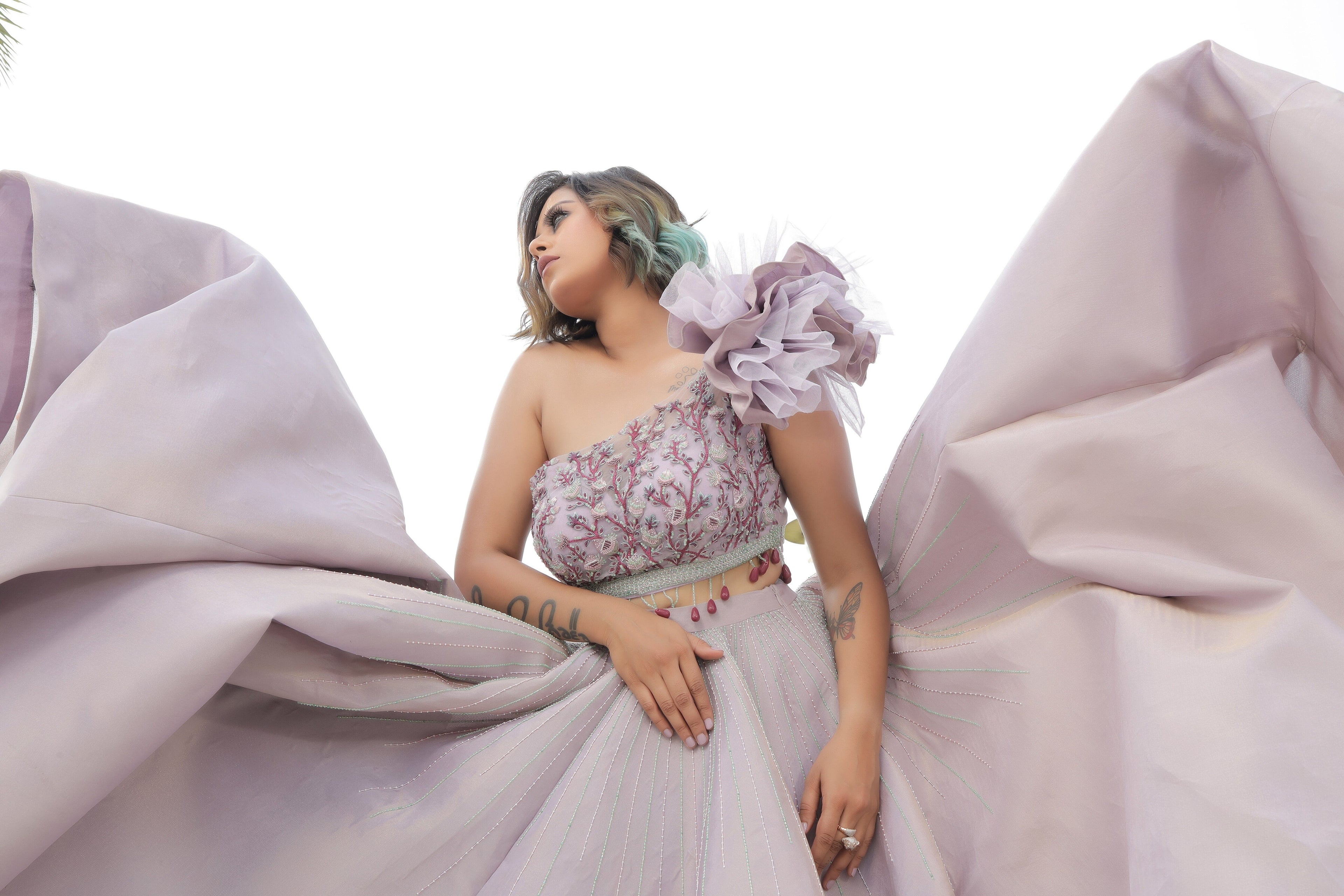 Elegant fashion model